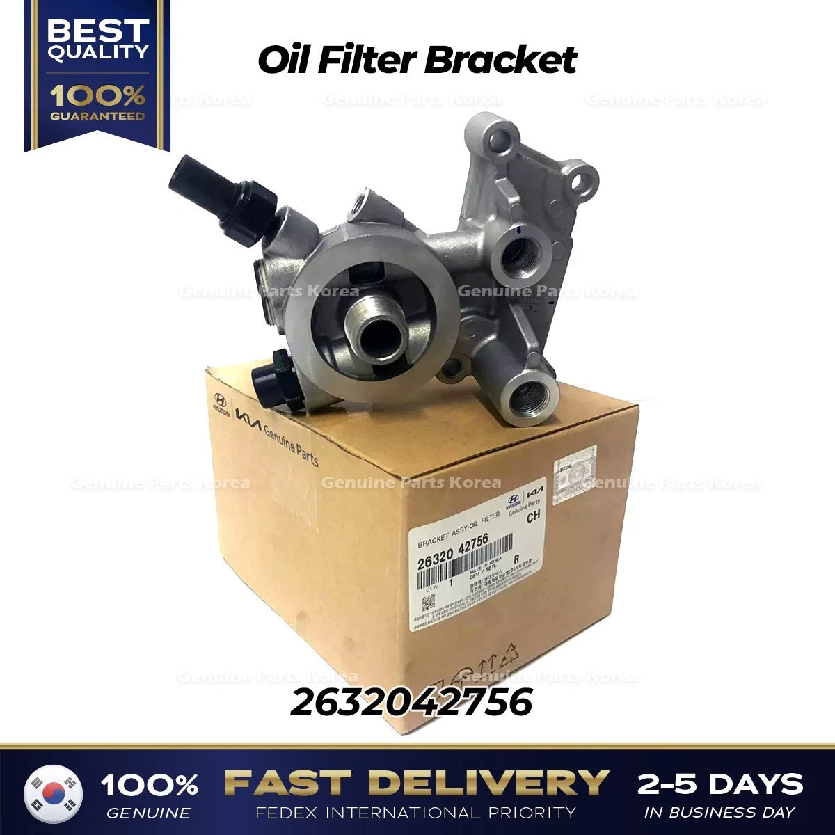 ⭐Genuine⭐ Oil Filter Bracket 2632042756 for Hyundai H1 Porter II