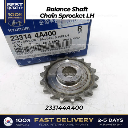 Genuine Balance Shaft Chain Sprocket LH 233144A400 for Hyundai H1 Kia Sorento