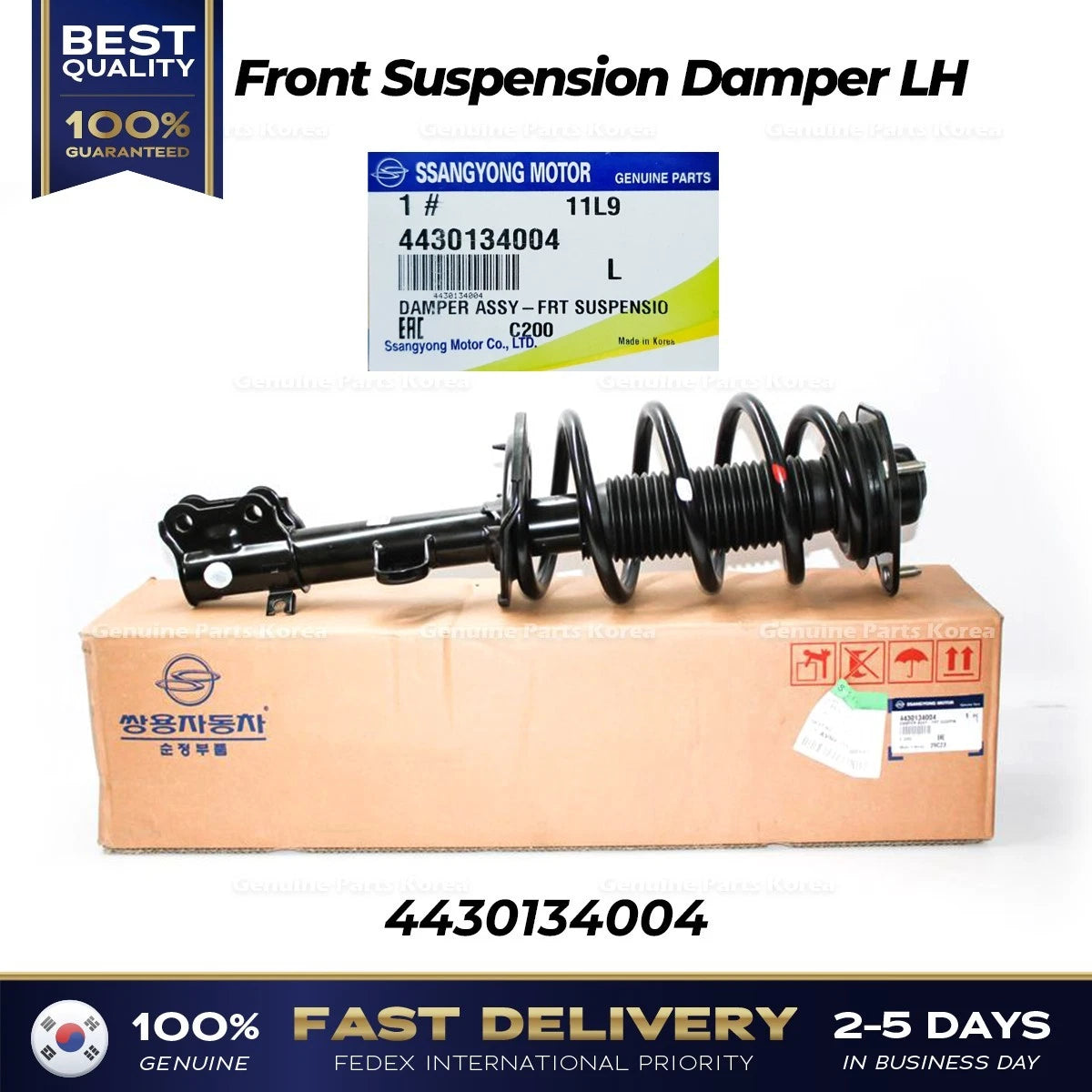 Genuine Front Suspension Damper LH 4430134004 for Ssangyong Korando C