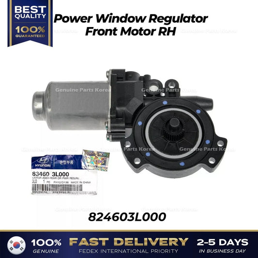 ⭐Genuine⭐ Power Window Regulator Front Motor RH 824603L000 for Hyundai Azera