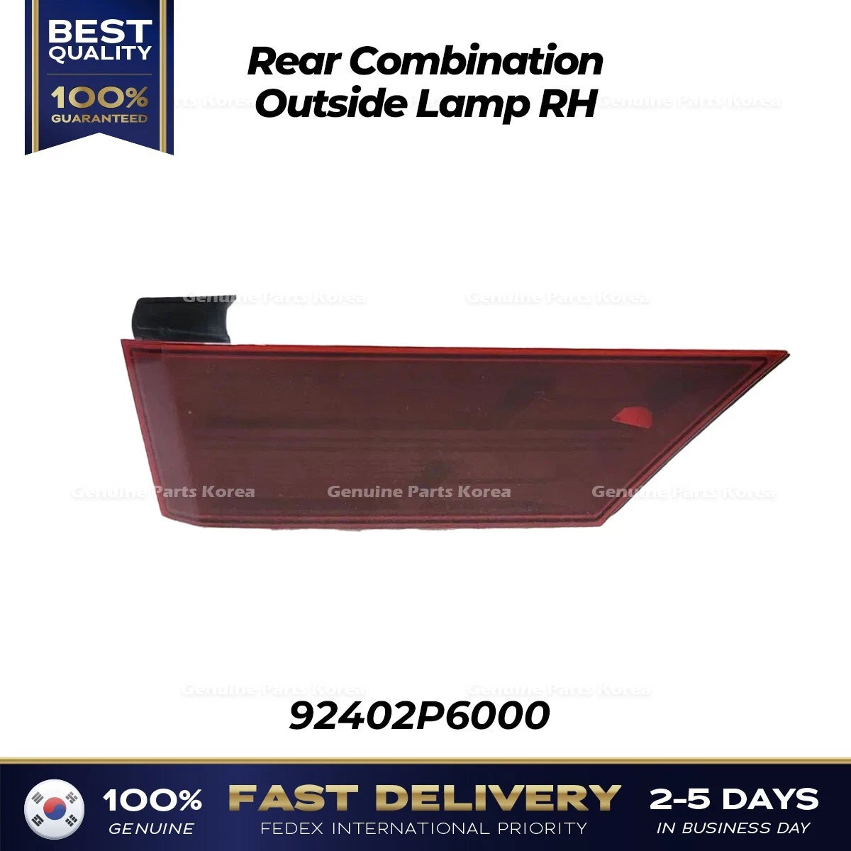 ⭐Genuine⭐ Rear Combination Outside Lamp RH 92402P6000 for Hyundai Santa Fe