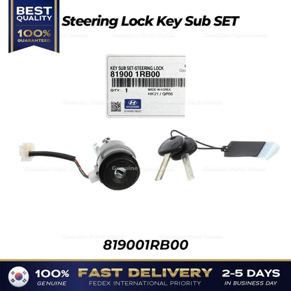 Genuine Steering Lock Key Sub SET 819001RB00 for Hyundai Accent