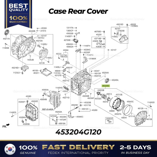 ⭐Genuine⭐ Case Rear Cover 453204G120 for Hyundai Palisade Kia Sorento