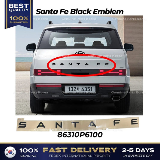⭐Genuine⭐ Santa Fe Black Emblem 86310P6100 for Hyundai Santa Fe MX5