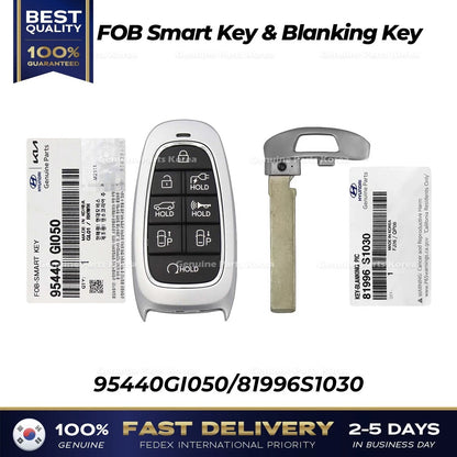 Genuine FOB Smart Key & Blanking Key 95440GI050 for Hyundai Genesis GV80