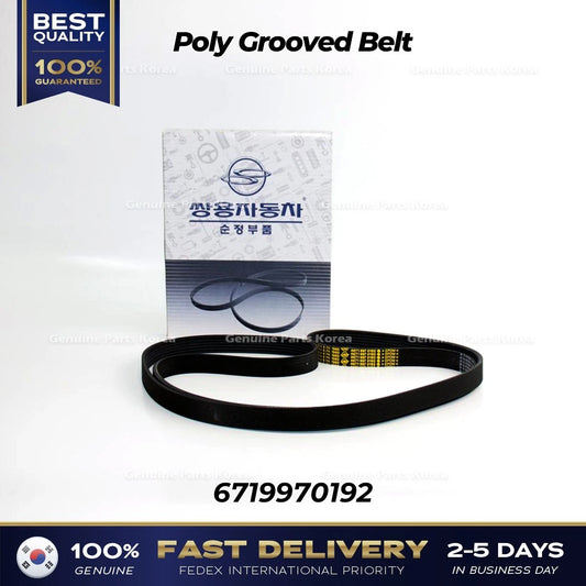 ⭐Genuine⭐ Poly Grooved Belt 6719970192 for Ssangyong Korando Sports