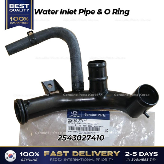 ⭐Genuine⭐ Water Inlet Pipe & O Ring 2543027410 for Hyundai Santa Fe