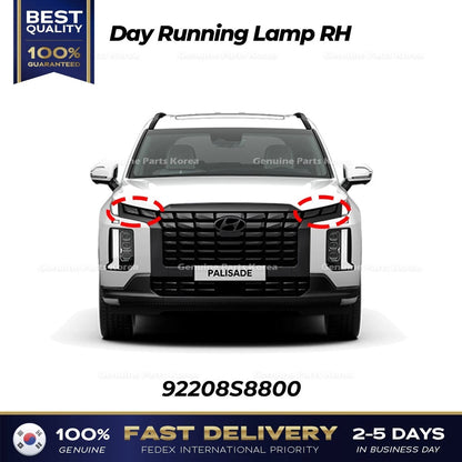 Genuine Day Running Lamp RH 92208S8800 for Hyundai Palisade