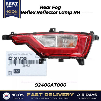 Genuine Rear Fog Reflex Reflector Lamp RH 92406AT000 for Kia Niro
