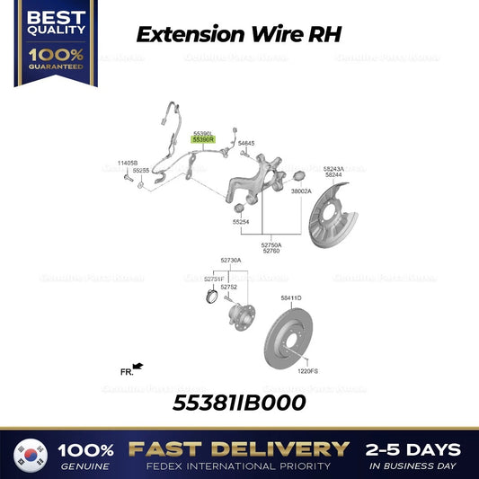 ⭐Genuine⭐ Extension Wire RH 55381IB000 for Hyundai Elantra N