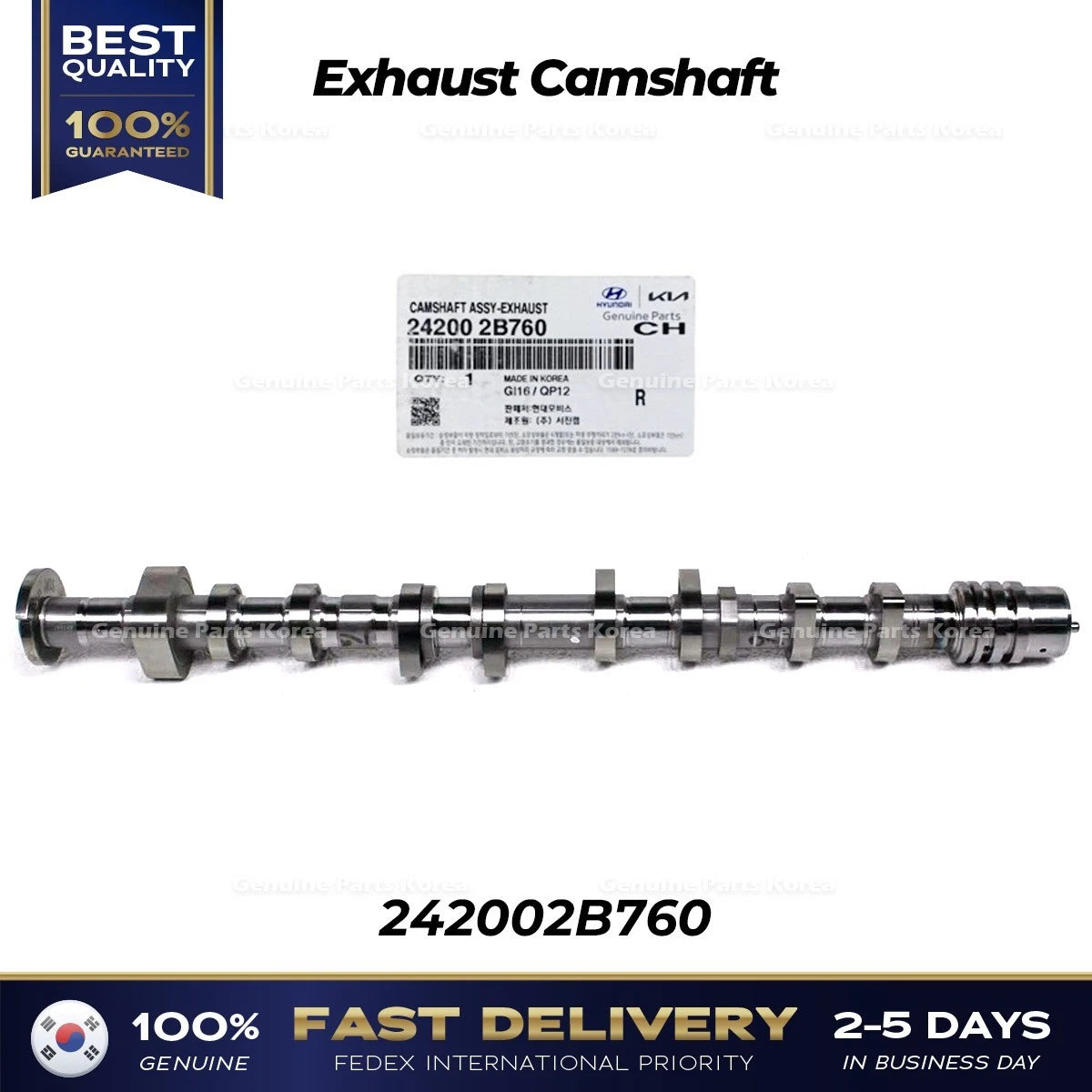 ⭐Genuine⭐ Exhaust Camshaft 242002B760 for Hyundai Elantra Kia Forte