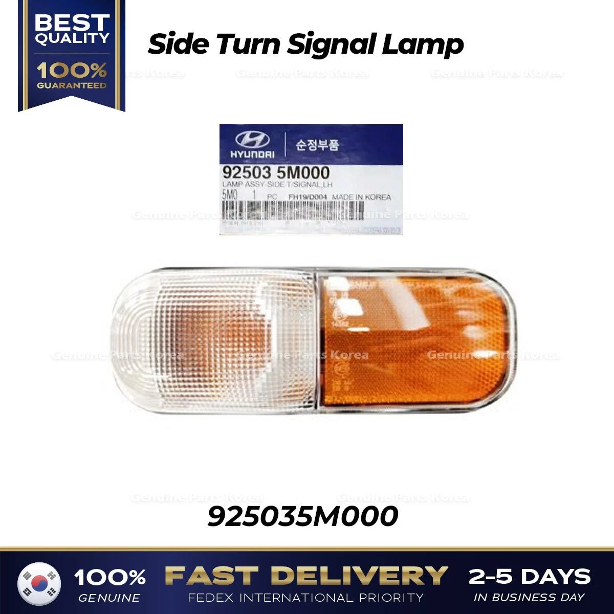 ⭐Genuine⭐ Side Turn Signal Lamp 925035M000 for Hyundai Mighty