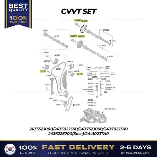 ⭐Genuine⭐ CVVT SET for Hyundai Sonata