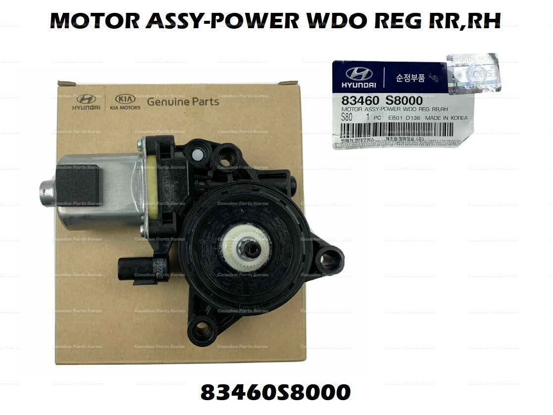 ⭐GENUINE⭐ Rear Right Passenger Side Power Window Motor 83460S8000 for Hyundai