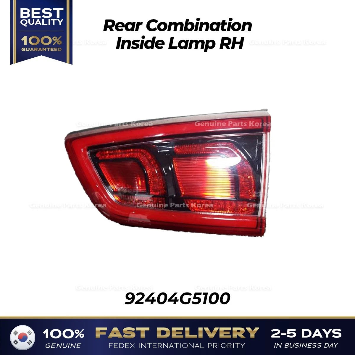 ⭐Genuine⭐ Rear Combination Inside Lamp RH 92404G5100 for Kia Niro