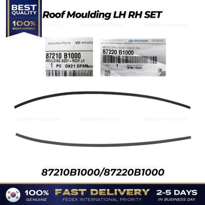 Genuine Roof Moulding LH RH SET 87210B1000 87220B1000 for Hyundai Genesis G80