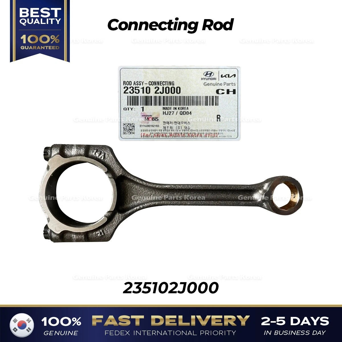 ⭐Genuine⭐ Connecting Rod 235102J000 for Hyundai Elantra Kona Sonata Hybrid
