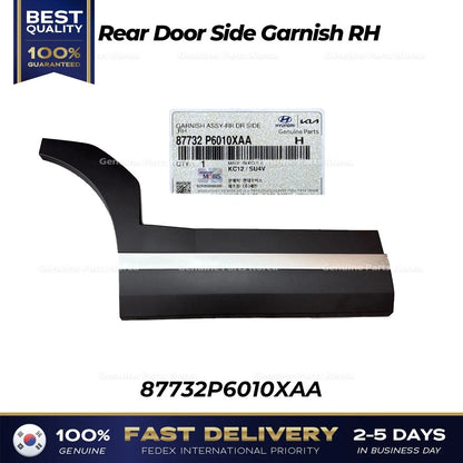 Genuine Rear Door Side Garnish RH 87732P6010XAA for Hyundai Santa Fe MX5