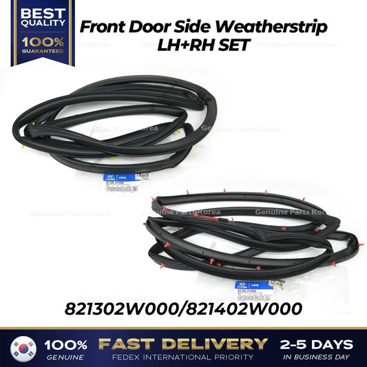 ⭐Genuine⭐ Front Door Side Weatherstrip LH RH SET for Hyundai Santa Fe