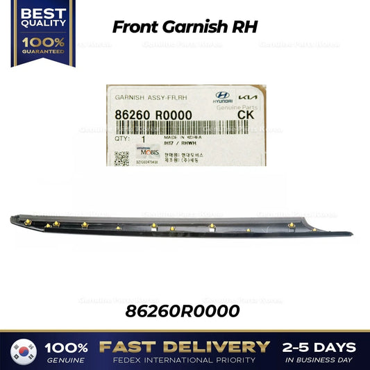 ⭐Genuine⭐ Front Garnish RH 86260R0000 for Kia Carnival