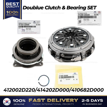 Genuine Doublue Clutch & Bearing SET 412002D220 414202D000 for Hyundai Kia