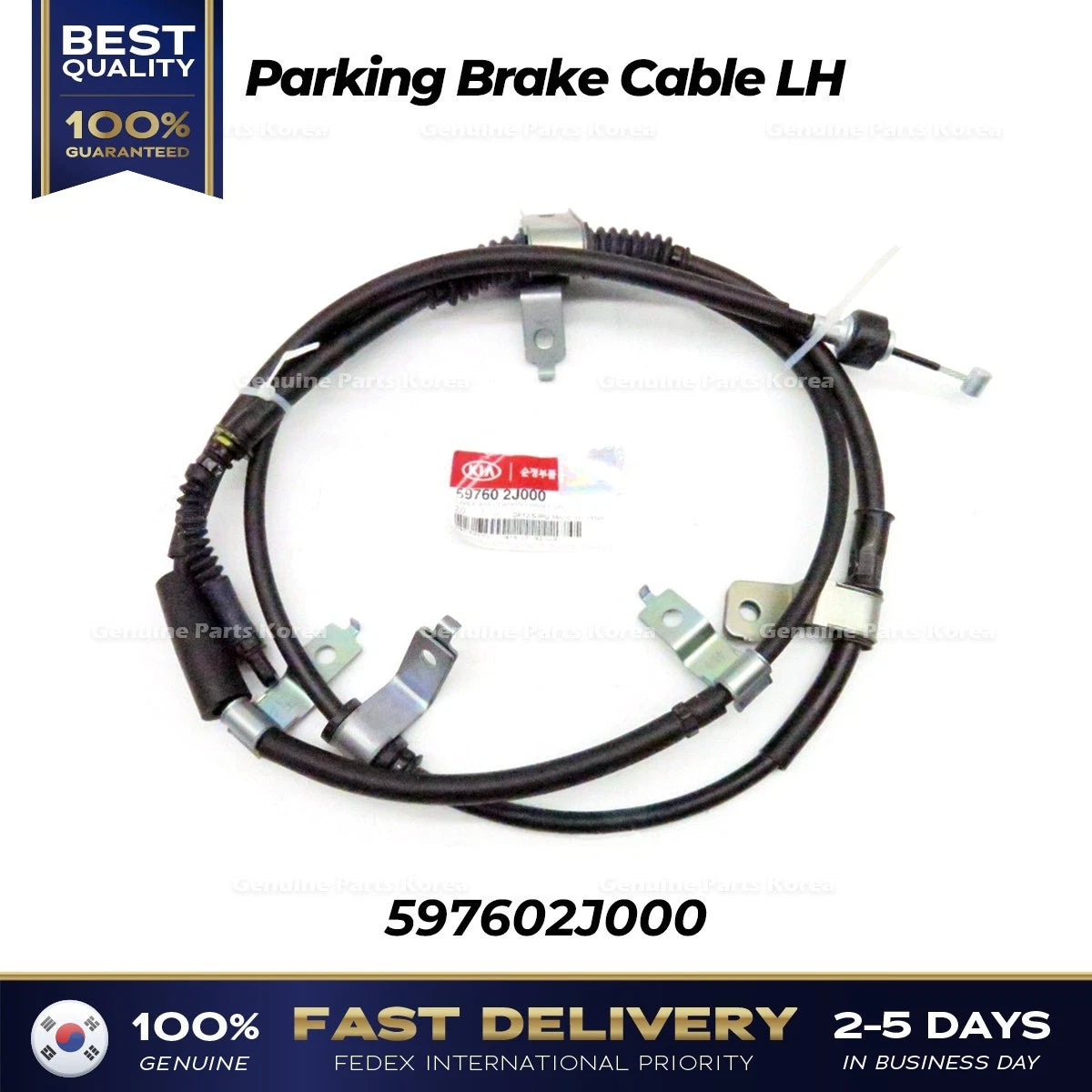 ⭐Genuine⭐ Parking Brake Cable LH 597602J000 for Kia Borrego