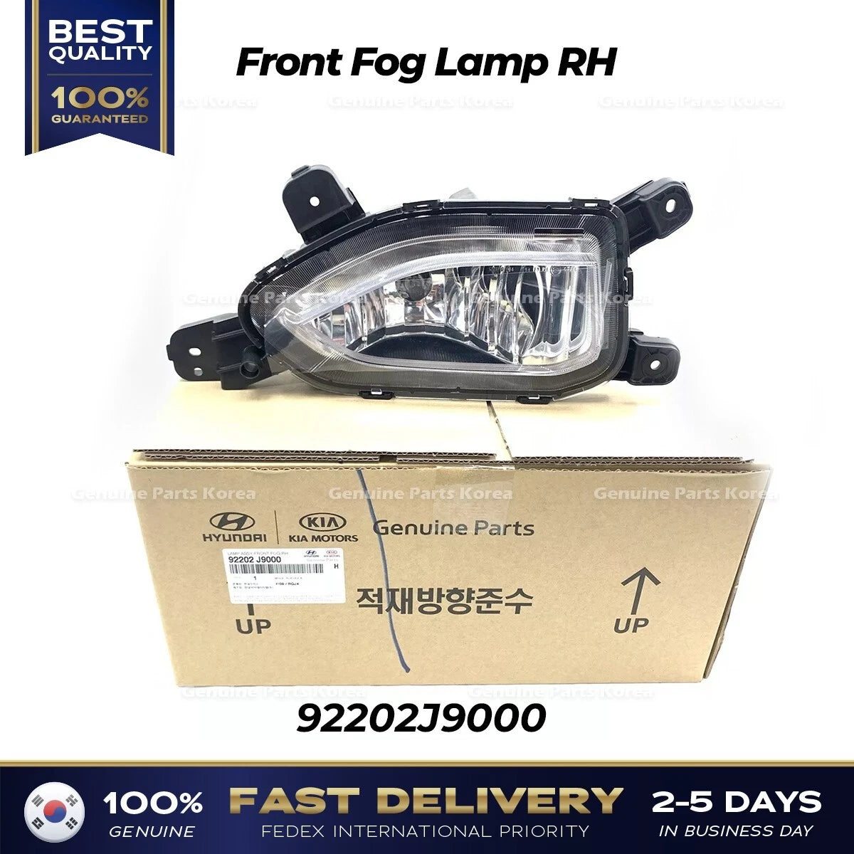 ⭐Genuine⭐ Front Fog Lamp RH 92202J9000 for Hyundai Kona