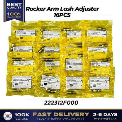 Genuine Rocker Arm Lash Adjuster 16PCS 222312F000 for Hyundai Kia