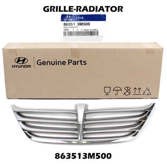 ⭐Genuine⭐ Radiator Grille 863513M500 for Hyundai Genesis 2012-2014