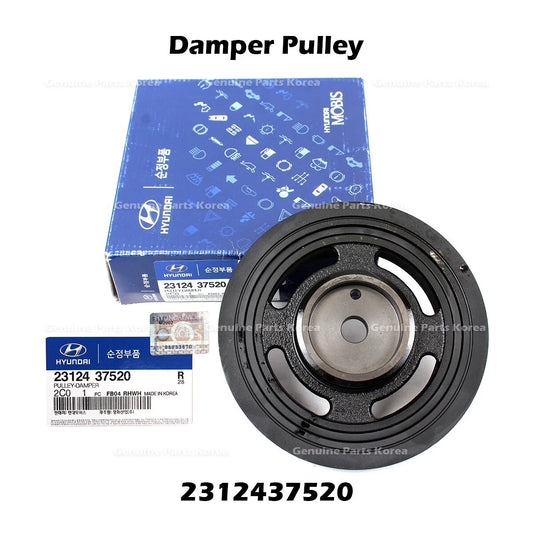 ⭐Genuine⭐ Damper Pulley 2312437520 for Hyundai Santa Fe Tiburon Kia Optima