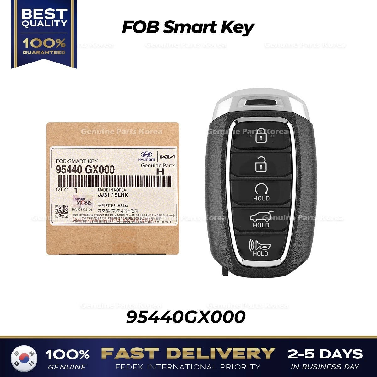 ⭐Genuine⭐ FOB Smart Key 95440GX000 for Hyundai Casper
