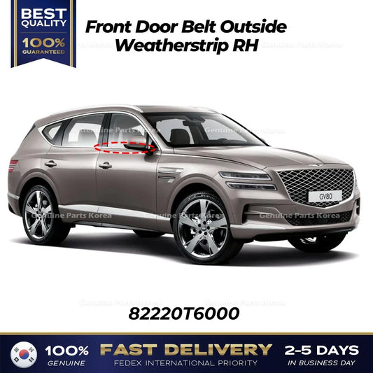 ⭐Genuine⭐ Front Door Belt Outside Weatherstrip RH 82220T6000 for Genesis GV80