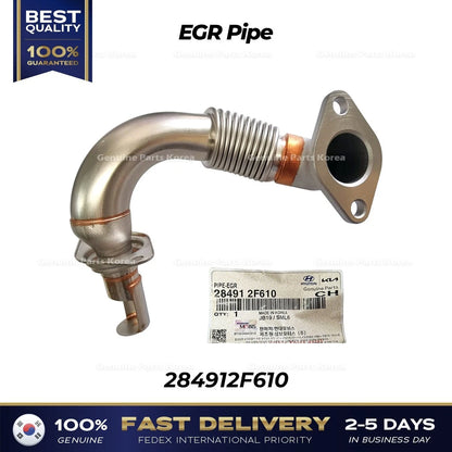 Genuine EGR Pipe 284912F610 for Hyundai Staria Tucson Kia Sportage