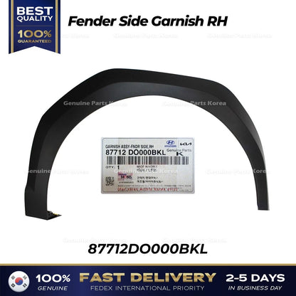 Genuine Fender Side Garnish RH 87712DO000BKL for Kia EV9