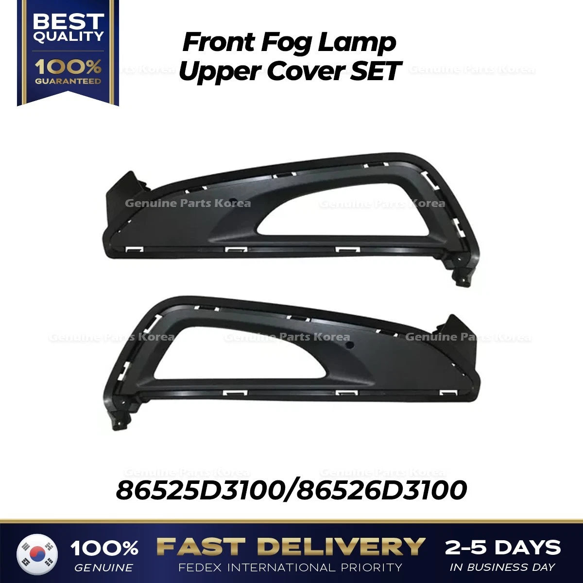 ⭐Genuine⭐ Front Fog Lamp Upper Cover SET for Hyundai Tucson