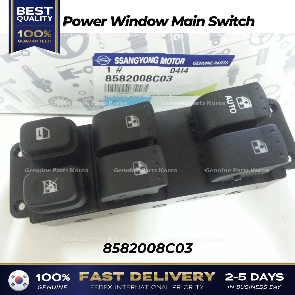 ⭐Genuine⭐ Power Window Main Switch 8582008C03 for Ssangyong Rexton