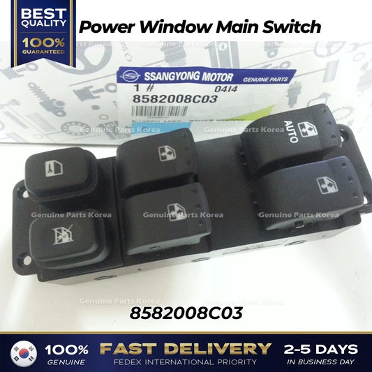 ⭐Genuine⭐ Power Window Main Switch 8582008C03 for Ssangyong Rexton