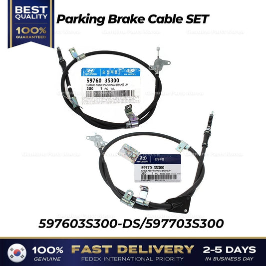 ⭐Genuine⭐ Parking Brake Cable SET 597603S300-DS 597703S300 for Hyundai Sonata