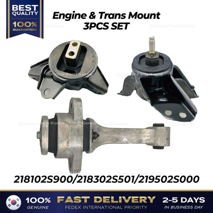 Genuine Engine & Trans Mount 3PCS SET for Hyundai Tuscon