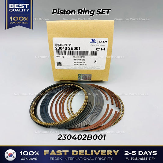 ⭐Genuine⭐ Piston Ring SET 230402B001 for Hyundai Accent Kia Rio