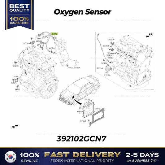 ⭐Genuine⭐ Oxygen Sensor 392102GCN7 for Hyundai Elantra N