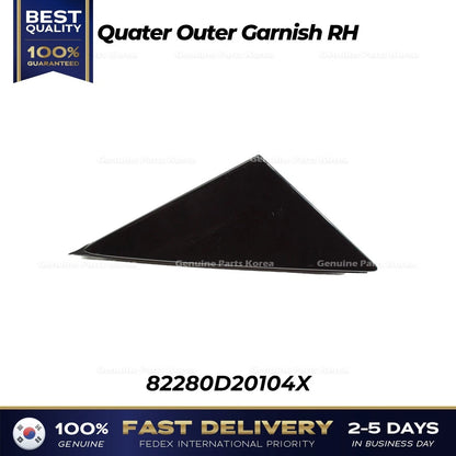 Genuine Quater Outer Garnish RH 82270D20104X 82280D20104X for Genesis G90