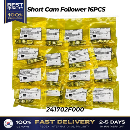 Genuine Short Cam Follower 16PCS 241702F000 for Hyundai Kia