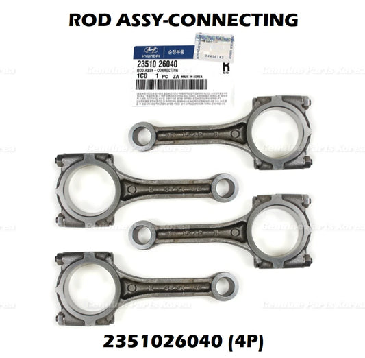 ⭐Genuine⭐ Connecting Rod Assy 2351026040 4P 1set for Hyundai Kia 1993-2011