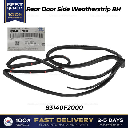 Genuine Rear Door Side Weatherstrip RH 83140F2000 for Hyundai Elantra