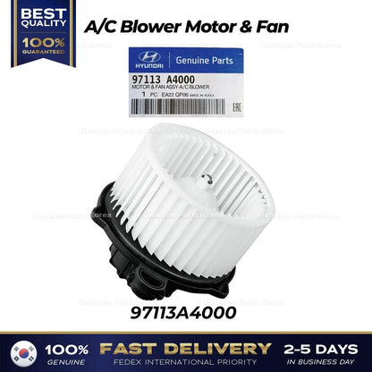 Genuine A/C Blower Motor & Fan 97113A4000 for Hyundai Elantra