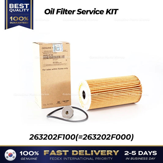 ⭐Genuine⭐ Oil Filter Service KIT 263202F100 for Hyundai Santa Fe Kia Sorento