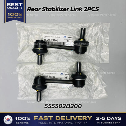Genuine Rear Stabilizer Link 2PCS 555302B200 for Hyundai Santa Fe Kia Sorento