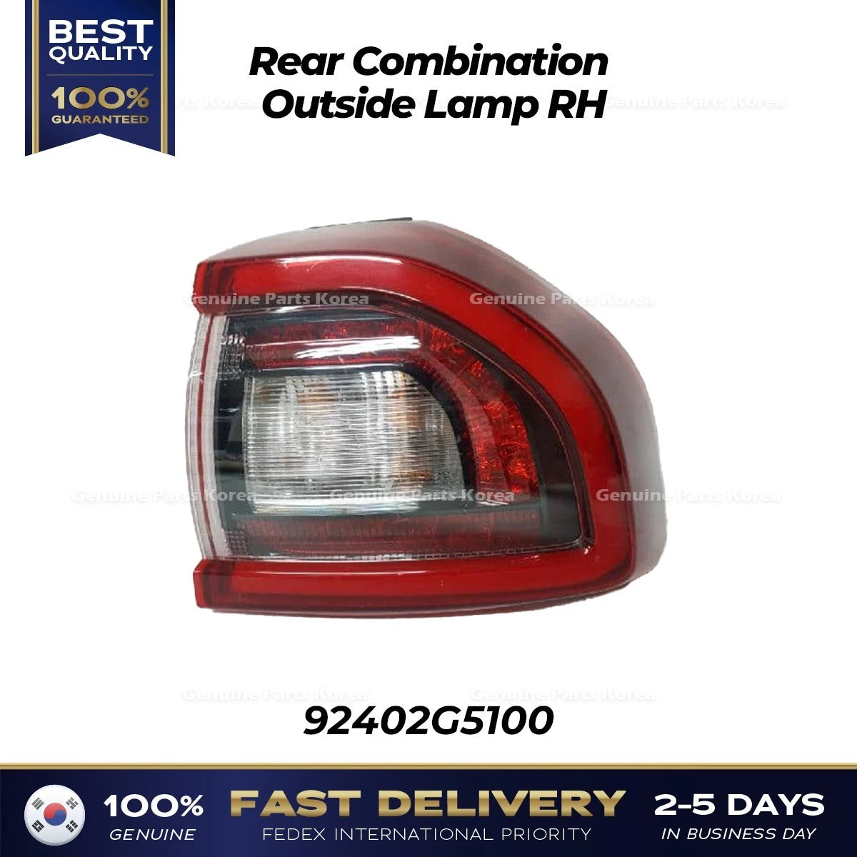 ⭐Genuine⭐ Rear Combination Outside Lamp RH 92402G5100 for Kia Niro