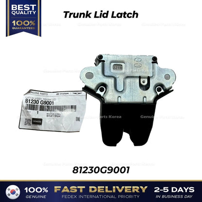 Genuine Trunk Lid Latch 81230G9001 for Hyundai Genesis G70 Sonata